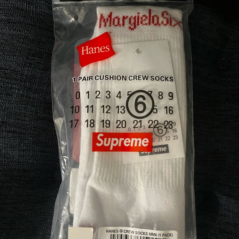 Maison Margiela supreme white socks